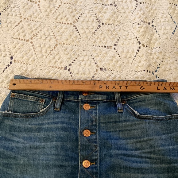 J.Crew distressed denim skirt - Picture 4 of 8
